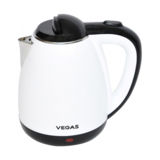 Чайник Vegas VEK-4070W, 1500Вт, 1.8л, дисковий, нержавіюча/білий