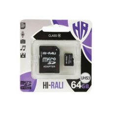  ' 64 Gb microSD HI-RALI Class10 UHS-3 (HI-64GBSDU3CL10-01)