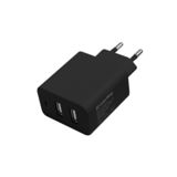 Зарядний пристрій USB 220В Colorway 2USB AUTO ID 4.8A (24W) черное (CW-CHS016-BK)