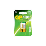 Батарейка 6LR61 лужна GP super, 9V (Крона)