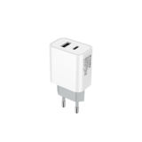 Зарядний пристрій USB 220В Colorway (Type-C PD + USB QC3.0) (20W) V2 белое (CW-CHS025QPD-WT)