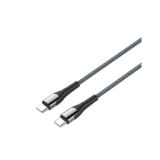 Кабель Type-C/Type-C - 1.0 м ColorWay (PD Fast Charging) 3.0 А (65W) серый (CW-CBPDCC040-GR)