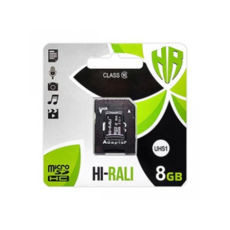  ' 8 Gb microSD HI-RALI Class10 (HI-8GBSD10U1-01)
