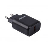 Зарядний пристрій USB 220В Maxxter WC-QC-AtM-01, , 1 USB + Кабель USB-A to Micro-USB (Quick Charge 3.0) 5V/2.4A-9V/1.2A