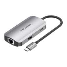 - Vention Hub 5-in-1 USB 3.1 Type-C - USB 3.0x3 / RJ45 Gigabit / PD 100 W (TNFHB)