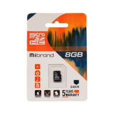  ' 8 Gb microSDHC Mibrand Class10 (MICDHC10/8GB)  