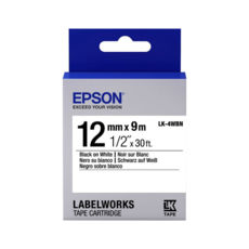    Epson LK4WBN  LW-300/400/400VP/700 Standard Black/White 12mm/9m C53S6540