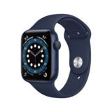Часы Apple Watch Series 6 44mm Blue Aluminum Case with Deep Navy Sport Band (M00J3)