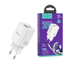   USB 220 Hoco N13 Bright PD30W+QC3.0 white