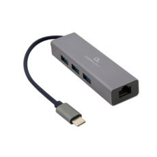   USB Type-C Cablexpert A-CMU3-LAN-01, Gigabit Ethernet, 3 Ports USB 3.1 Gen1 (5 Gbps), 1000 Mbps, , 