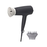 Фен Philips BHD302/30 ThermoProtect, 1600Вт, 3 швидкостей, режим "холодне повітря", дифузор, насадка ThermoProtect, чорний/білий