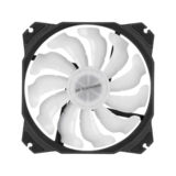 Вентилятор 120 mm 2E GAMING AIR COOL (ACF120PA-ARGB ), 120мм, 2510-4PIN + 5V 3PIN RGB, білі лопаті, чорна рамка