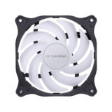 Вентилятор 120 mm 2E GAMING OEM (F120ARGB),120мм,3+3PIN5VAura,білі лопаті,чорна рамка