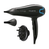 Фен Rowenta CV8730D0 Expertise Infini Pro, 2200Вт, 2 швидкості, режим "холодне повітря", іонізація, дифузор, дві насадки концентратор, чорний/синій