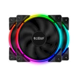 Вентилятор 120 mm PCCOOLER CORONA FRGB (3 шт), з блоком управління, підтримка синхронізації всіх виробників