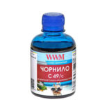 Чернила WWM Canon GI-490C G1400/2400/3400 200г Cyan Водорастворимые (C49/C)