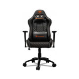 Крісло геймерське Cougar Armor PRO Black, дихаюча екошкіра, сталевий каркас, чорний