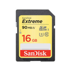  ' 16 GB SDHC SanDisk Extreme class10 90Mb/s 600x (SDSDXNE-016G-GNCIN)