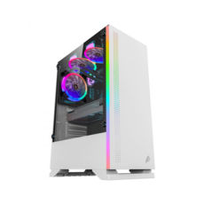  1stPlayer BS-3-3R1-WH White, Window, 3*120 Color LED, USB 3.0, ATX,  