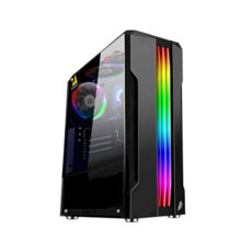  1stPlayer R3-A-3R1 Color LED Black, Window, 3*120 Color LED, USB 3.0, ATX,  