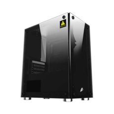  1stPlayer X2-3B1 Black, Window, 3*120, USB 3.0, MicroATX,  