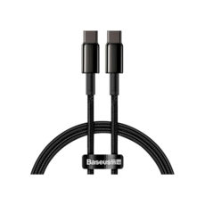  Type-C/Type-C - 1.0  Baseus CATWJ-01 Tungsten Gold Fast Charging Data Cable 100W Black
