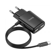   USB 220 Hoco C82A c Micro (2USB 2.4A) black