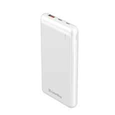   (Power Bank) ColorWay 10000 mAh Slim (USB QC3.0 + USB-C Power Delivery 18W) White (CW-PB100LPG3WT-PD)