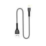 Кабель USB 2.0 Lightning - 1.0 м Colorway Apple Lightning (braided cloth) 3А серый (CW-CBUL041-GR)
