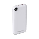 Внешний аккумулятор (Power Bank) ColorWay 10000 mAh LCD (USB QC3.0 + USB-C Power Delivery 18W) White (CW-PB100LPH3WT-PDD)