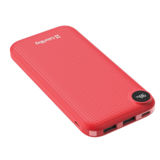 Внешний аккумулятор (Power Bank) ColorWay 10000 mAh Slim, LCD, Red (CW-PB100LPH2RD-D)