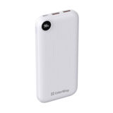 Зовнішній акумулятор (Power Bank) ColorWay 10000 mAh Slim, LCD, White (CW-PB100LPH2WT-D)
