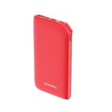 Внешний аккумулятор (Power Bank) ColorWay 10000 mAh Soft touch USB QC3.0+USB-C Power 18W Red (CW-PB100LPE3RD-PD)