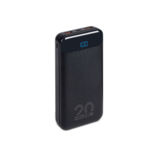 Зовнішній акумулятор (Power Bank) RIVAPOWER VA2580, 20000 мА, QC/PD 20 Вт, чорний колір