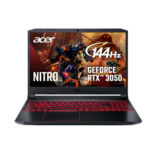 Ноутбук 15" ACER Nitro 5 AN515-55 NH.QB0EU.004 / чорний / 15.6" (1920х1080) 144Hz Full HD LED / Intel® i5-10300 / 8Gb / 256 Gb SSD / GeForce® RTX3050, 4Гб / no ODD / Linux / / /