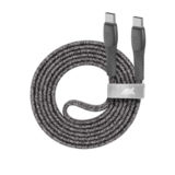 Кабель Type-C/Type-C - 1.2 м RIVACASE PS6105 GR12, 3А, 60W, сірий