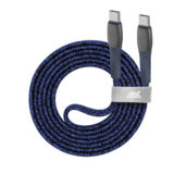 Кабель Type-C/Type-C - 1.2 м RIVACASE PS6105 BL12, 3А, 60W, синій