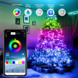 Smart LED RGB гирлянда СolorWay WiFi+Bluetooth 10M 66LED (IP65) (синхронизация света с музыкой) (CW-GS-66L10UMC)