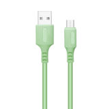 Кабель USB 2.0 Micro - 1.0 м ColorWay (soft silicone) 2.4А, зеленый (CW-CBUM042-GR)