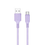 Кабель USB 2.0 Type-C - 1.0 м Colorway (soft silicone) 2.4 А, фиолетовый (CW-CBUC044-PU)