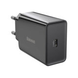 Зарядний пристрій TypeC 220В Baseus CCFS-SN01, Speed Mini Quick Charger 1C 20W EU Black