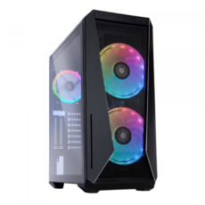  QUBE WIZARD Black,4*14cm RGB fan+1*12cm RGB fan,1*USB 3.0+2*USB 2.0+HD audio,442*210*490mm(WIZARD_FMNU3)