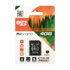  ' 4 Gb microSDHC Mibrand Class4 (MICDC4/4GB-A)