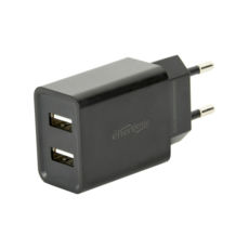   USB 220 EnerGenie EG-U2C2A-03-BK USB 2.1A
