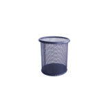 Підставка для ручок кругла металева, 9х10 см, чорна H-Tone (JJ41205)