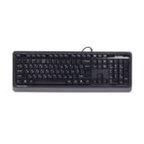 Клавіатура A4Tech FKS10 (Grey) Fstyler Sleek MMedia Comfort, USB, Black+Grey, (US+Ukrainian+Russian)