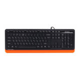 Клавіатура A4Tech FKS10 (Orange) Fstyler Sleek MMedia Comfort, USB, Orange, (US+Ukrainian+Russian)