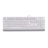 Клавіатура A4Tech FKS10 (White) Fstyler Sleek MMedia Comfort, USB, White, (US+Ukrainian+Russian)