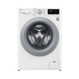 Пральна машина фронтальна LG F2V3GS4W, 1200 об/хв, 8.5кг, великий дисплей, інверторний прямий привід, прання пором, 14 програм, NFC, A+++-10%, швг 60х85х47, білий, дверцята сіра