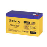 Батарея для ДБЖ 12В 7Ач Gemix GBM1207, Series AGM yellow-blue